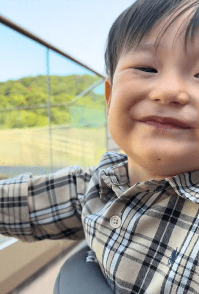 【実際の写真】指さした先にいたモノ