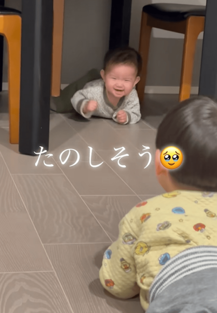 楽しそうな妹さん（＠hijifamさんより提供）