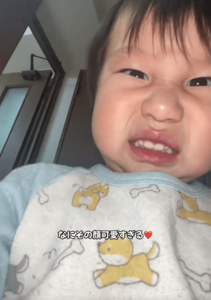 思わずゆがむ表情（@ta629826さんより提供）