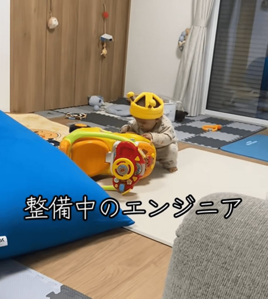 10分ほど整備していた息子さん（＠kaikai0123.0315.0616さんより提供）