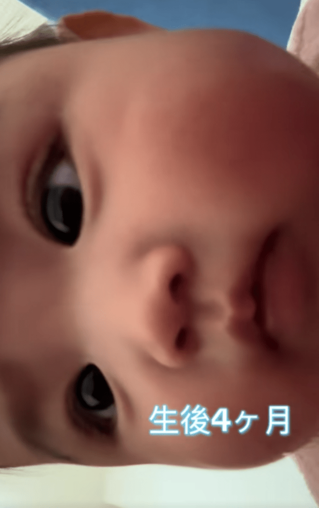 生後4ヶ月の娘さん（＠piyopiyosan723さんより提供）