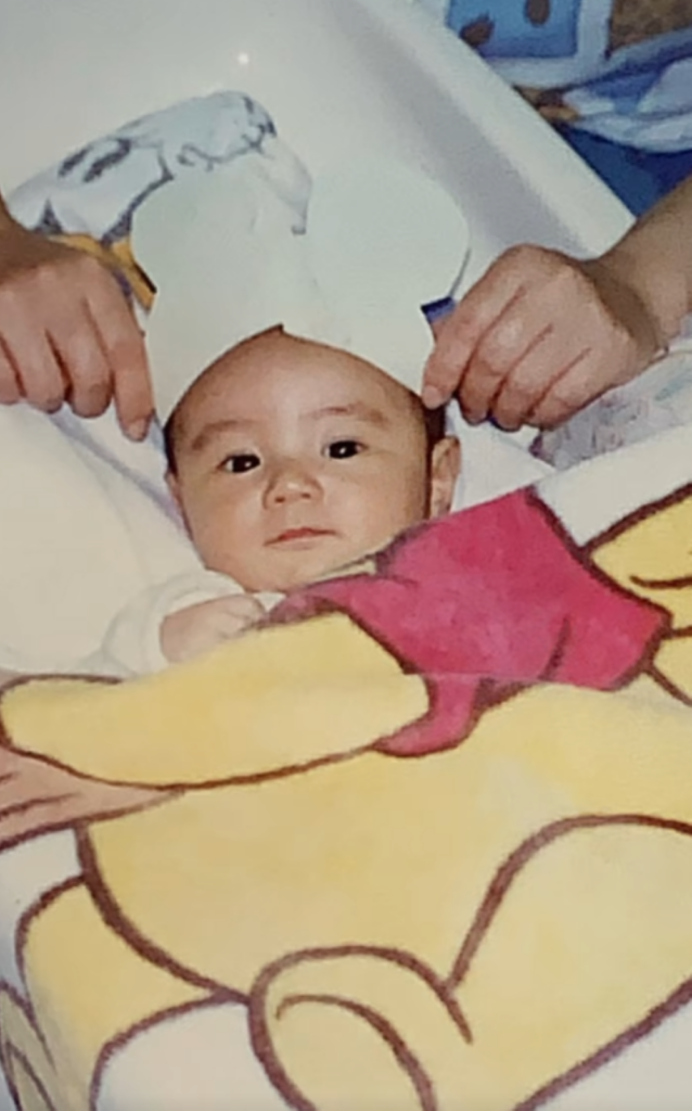 パパさん・生後2ヶ月（＠memamekichi_papaさんより提供）