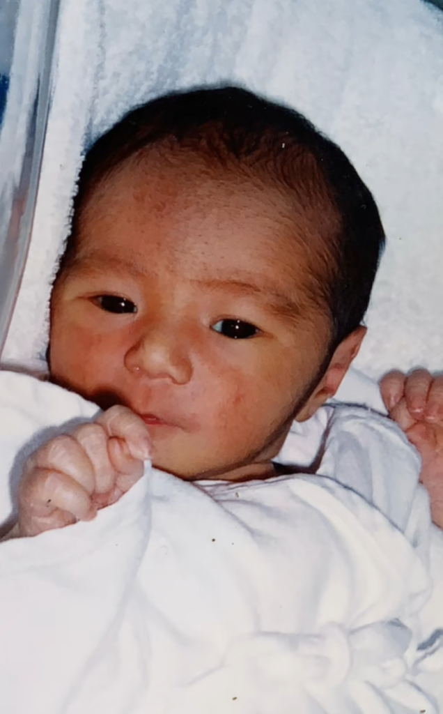 パパさん・新生児の頃（＠memamekichi_papaさんより提供）