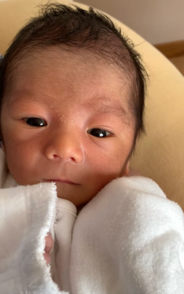 息子さん・新生児の頃（＠memamekichi_papaさんより提供）