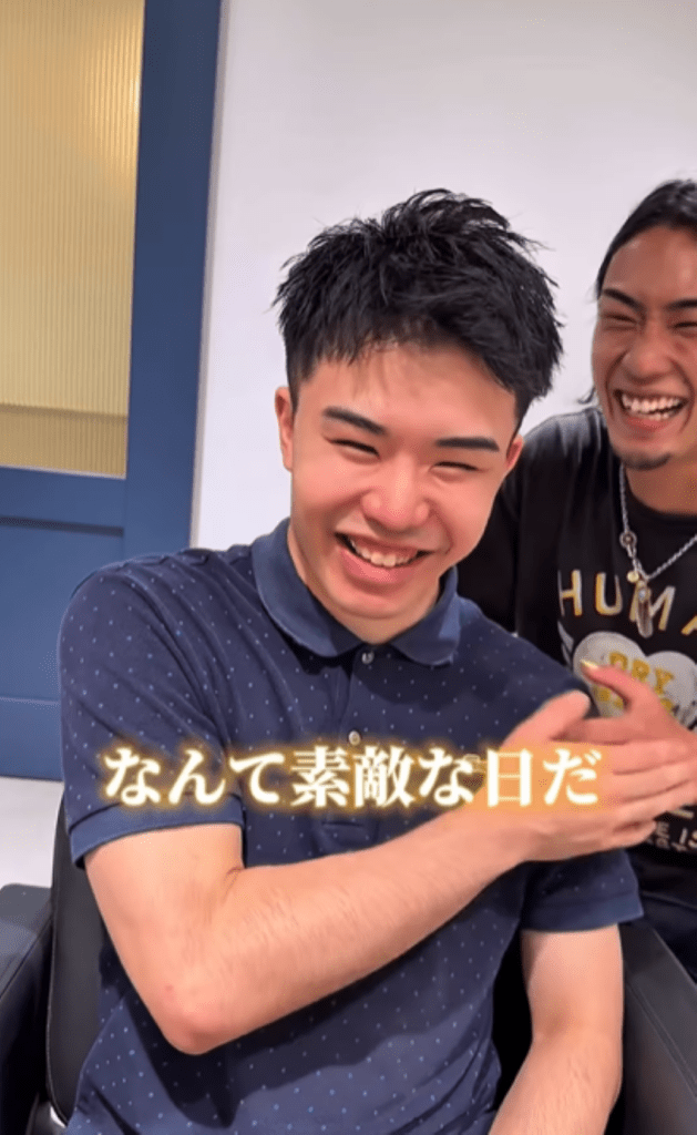 美容師さんからもエール（＠agemi_shineyさんより提供）