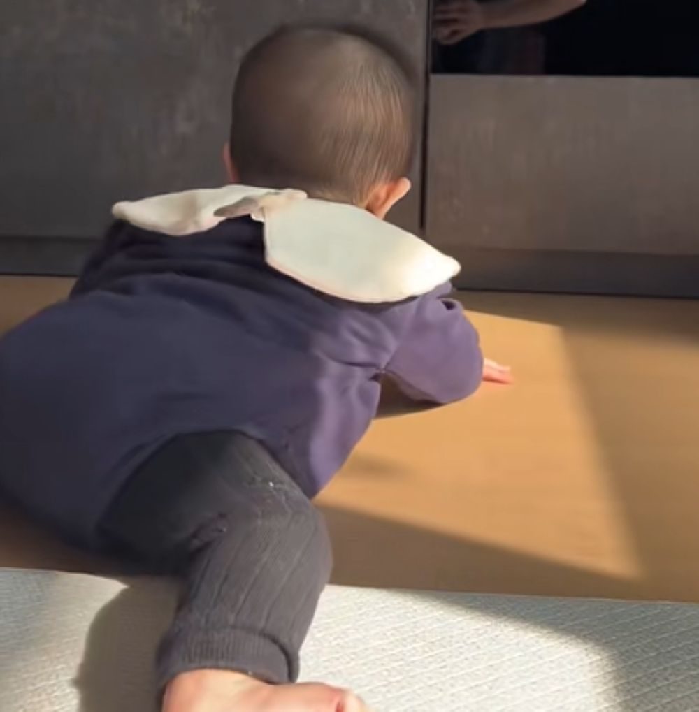 【実際の写真】息子さんが披露したスゴ技