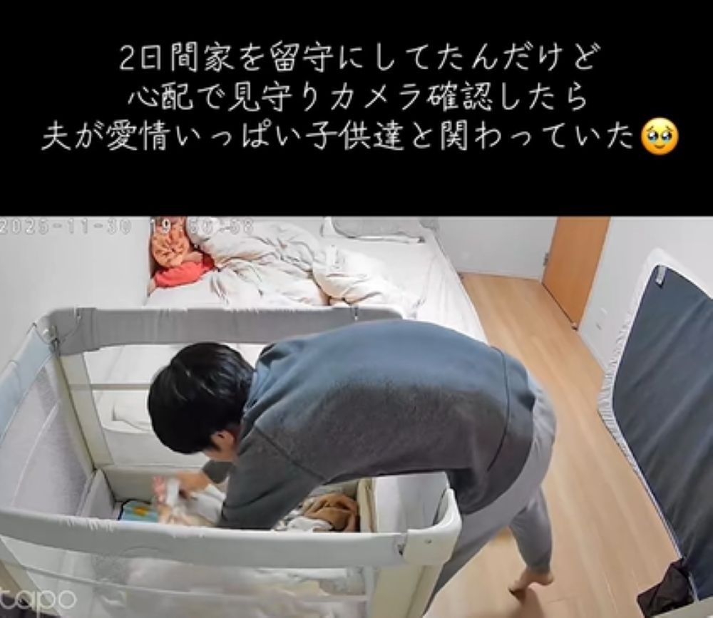 見守りカメラの様子（＠user194219094554さんより提供）