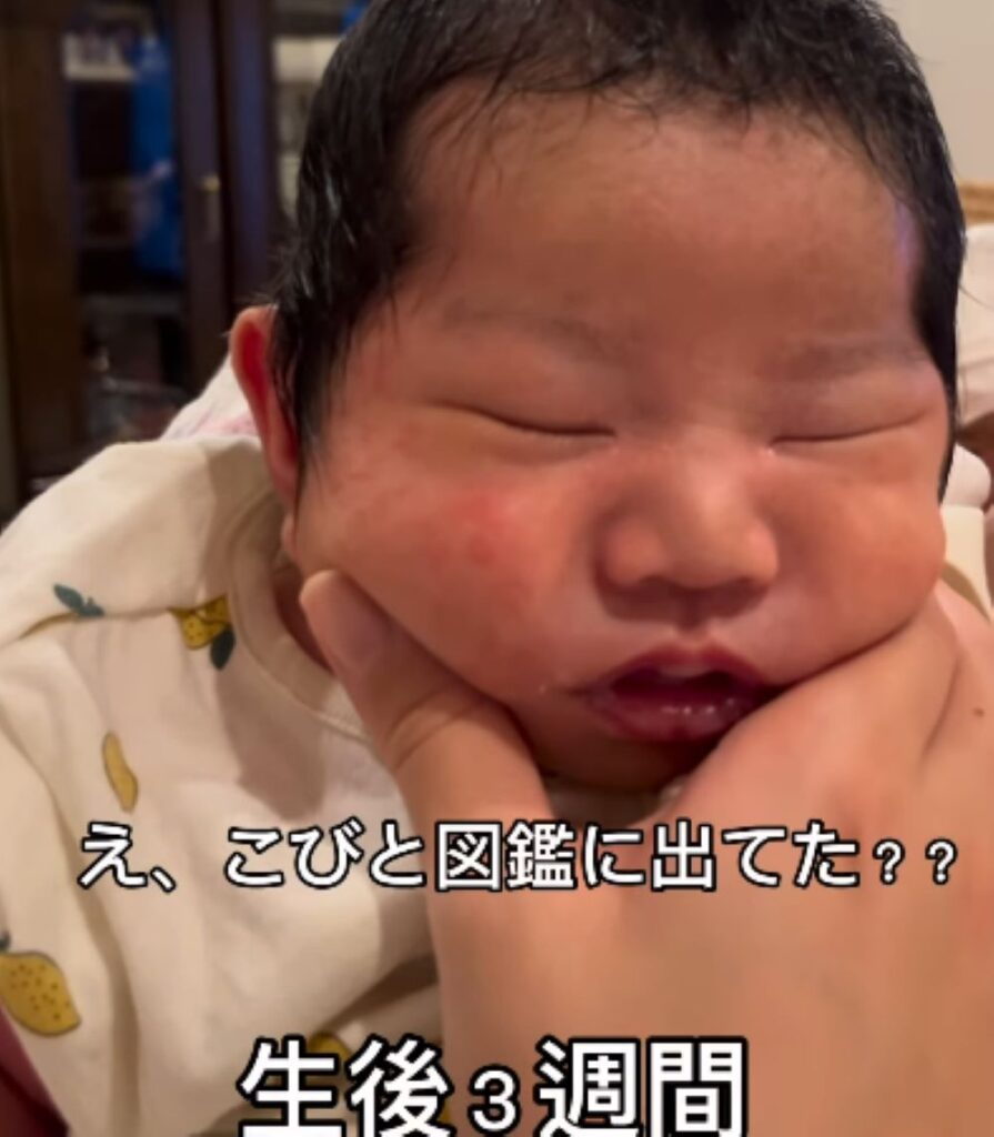 生後3週間（＠uriu_richanさんより提供）