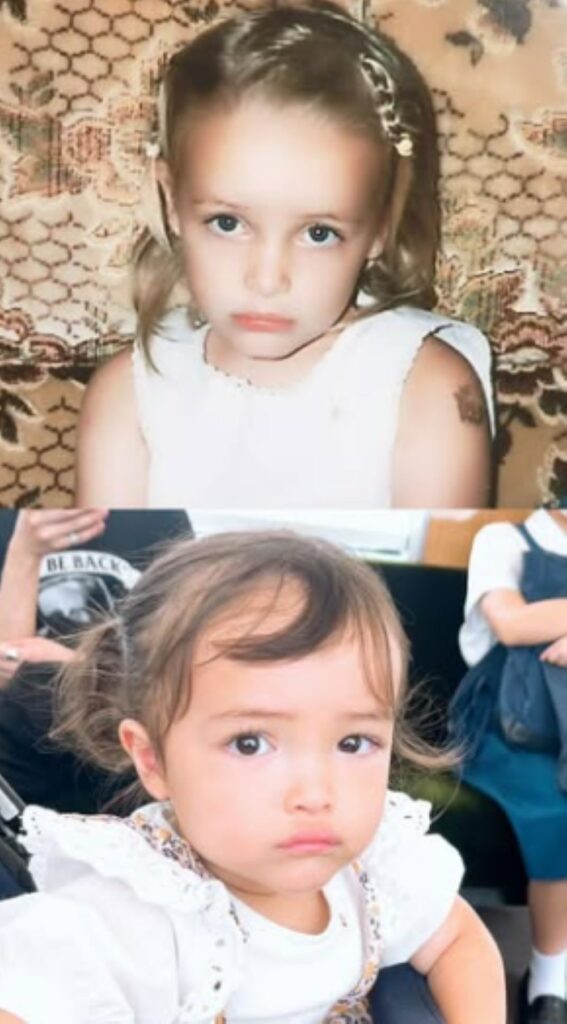 幼い頃のママさんと娘さん（＠sarahohimesamaさんより提供）