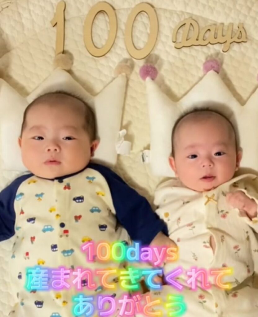 生後100日①（＠chiiii146さんより提供）