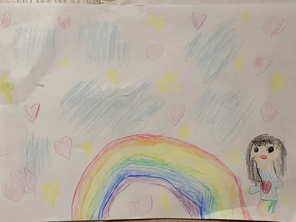 娘さんの絵②（＠sanaechan0418さんより提供）