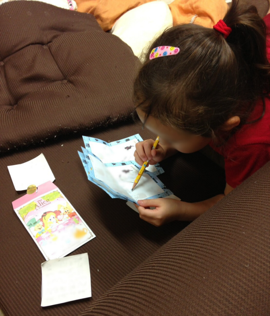 字を覚えたての頃（＠yamamii_ymtさんより提供）