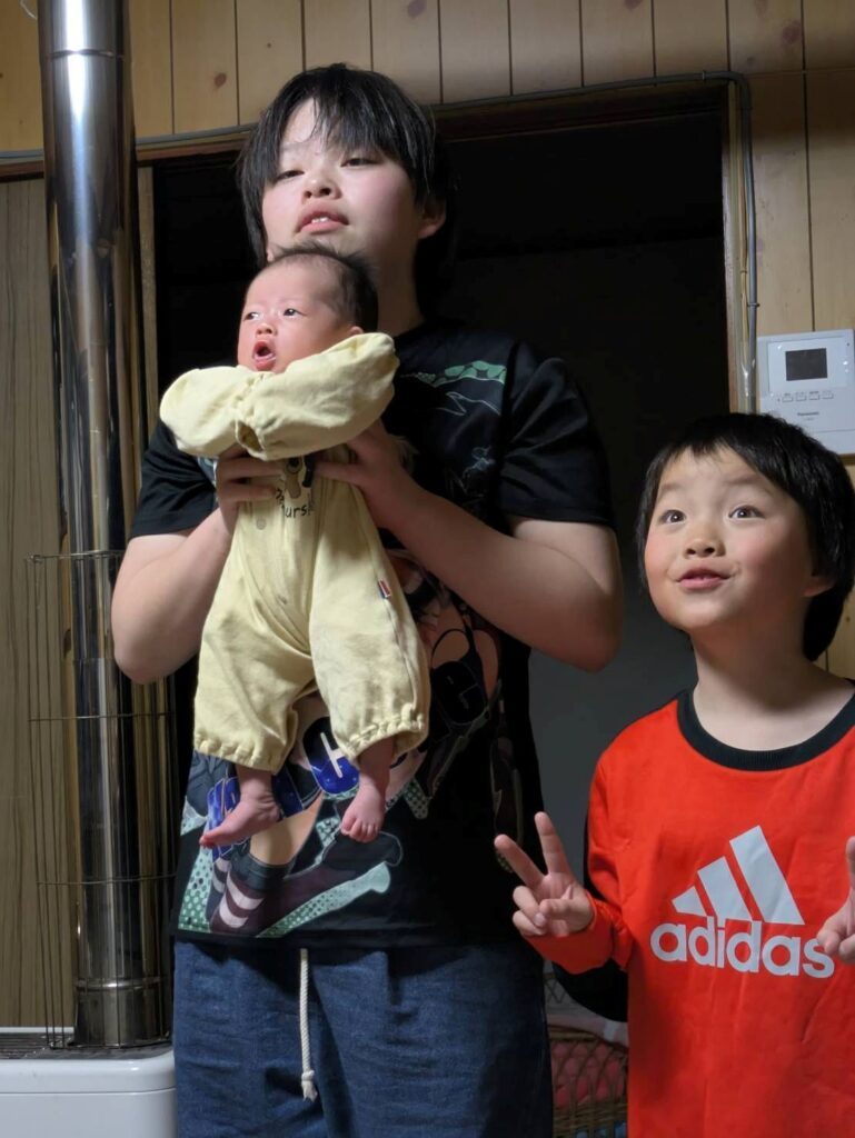 【実際の写真】妹さんが履いていた靴下