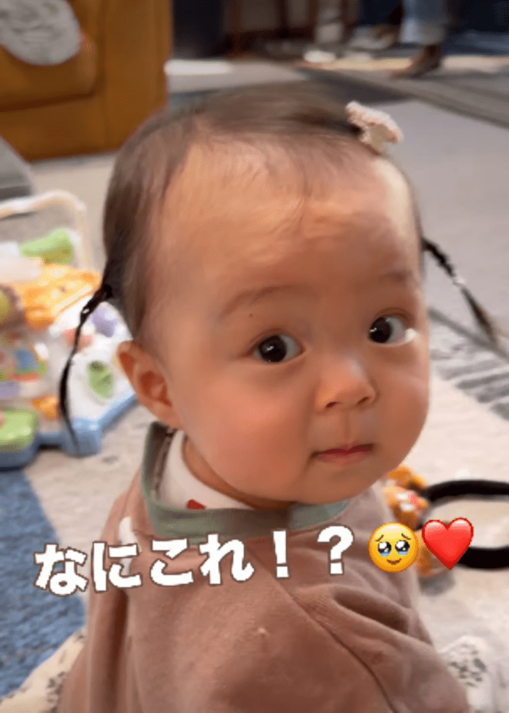 こちらを振り向いたちーちゃん（＠_3170g_51.5cmさんより提供）