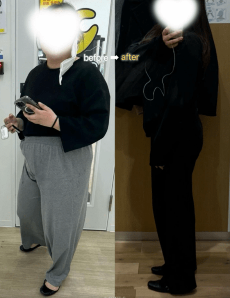 ビフォーアフター④（＠mou.mou.dietさんより提供）