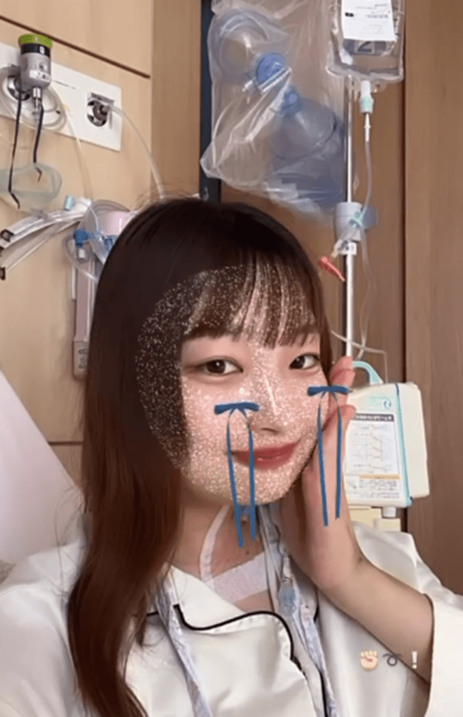 入院中（＠_.nachipic._さんより提供）