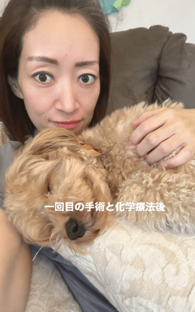 手術と化学療法後（＠an_elmo.salonさんより提供）