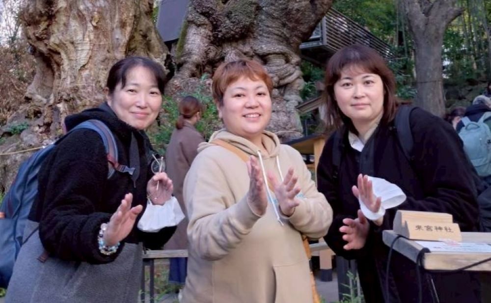 30年ぶりの旅行の様子①（＠akanechin_5.16さんより提供）