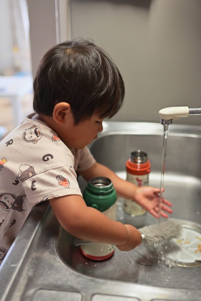 ブラシの泡をしっかり流して…（@hiroki_nokoさんより提供）