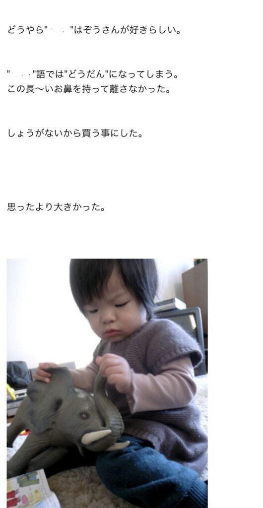 お父さんのブログ⑤（＠n.ko___oさんより提供）