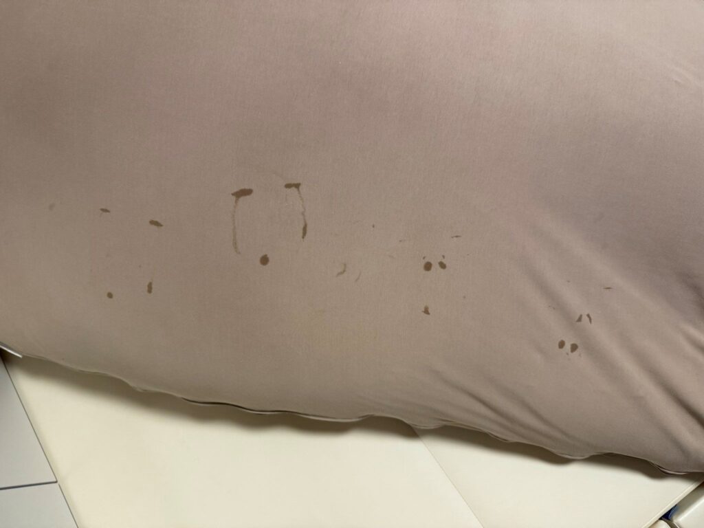 娘さんの泣き顔の跡（＠omiki_31さんより提供）