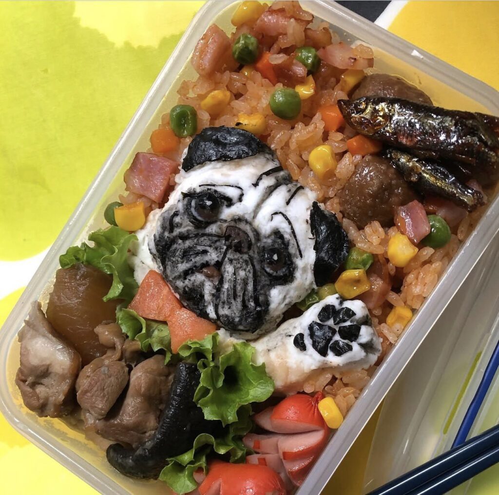 わんこキャラ弁④（＠watawata_petsさんより提供）