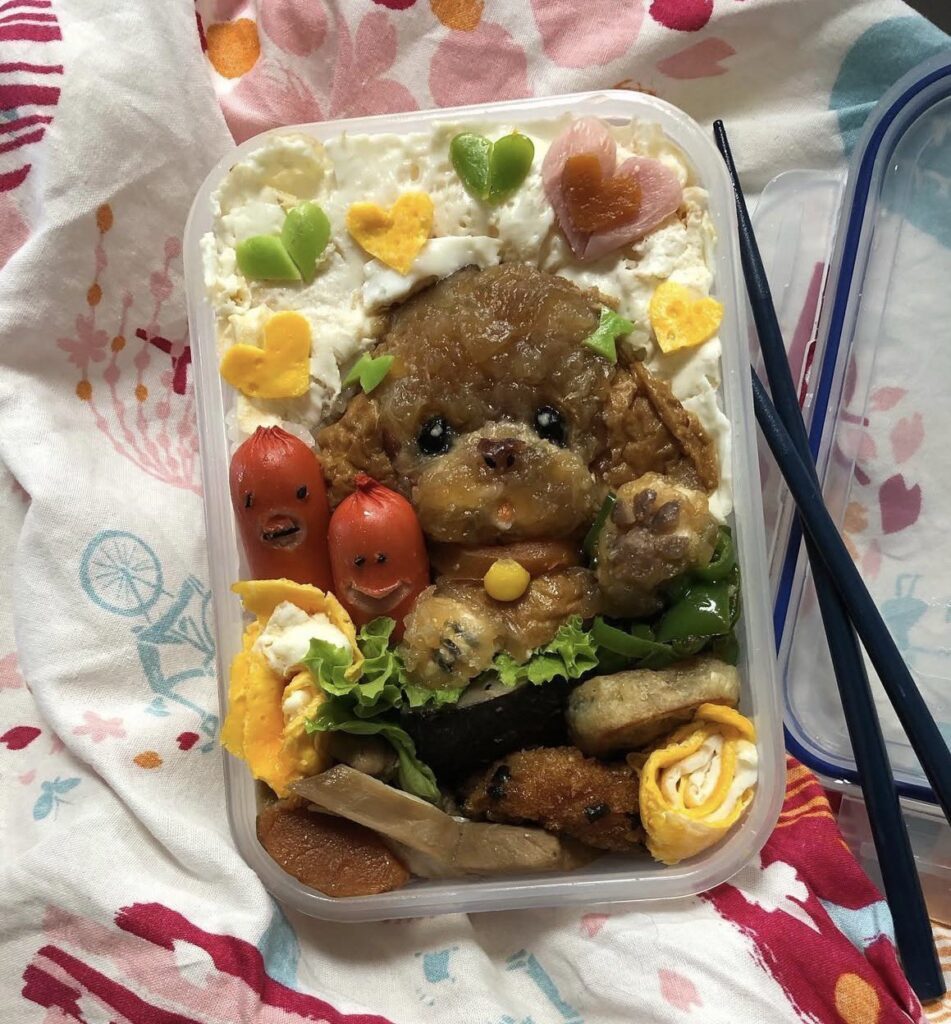 わんこキャラ弁③（＠watawata_petsさんより提供）