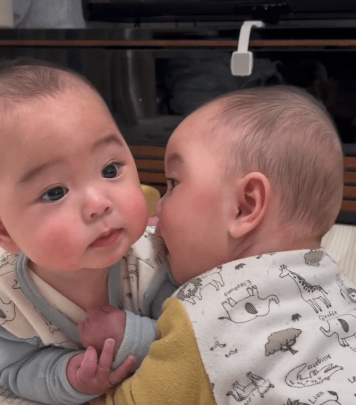 仲よしな双子の男の子 3歳になった現在の姿に「可愛いすぎて」「間に入りたい」「もう最高です」