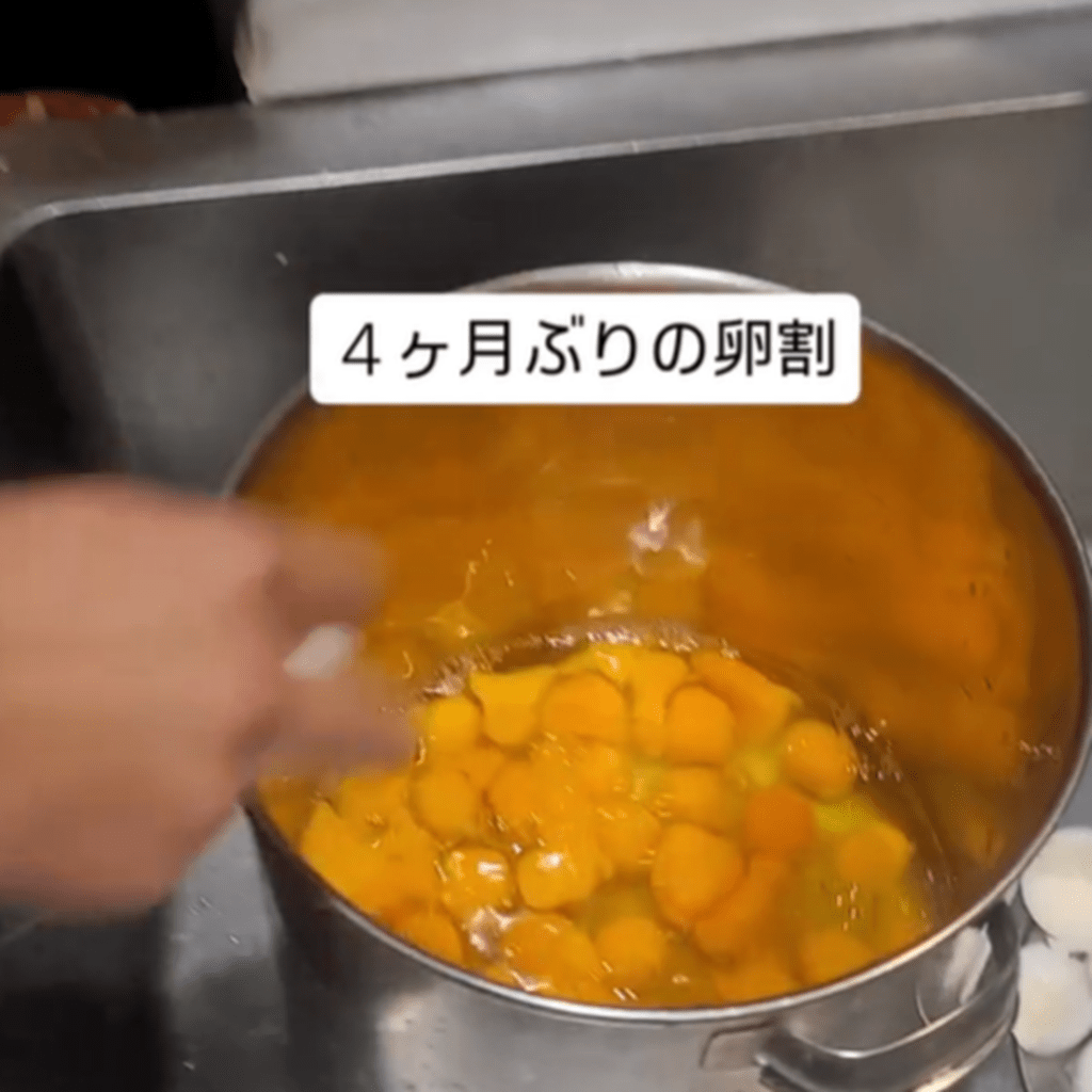 あっという間にこんなに割れた（@arancia.enさんより提供）