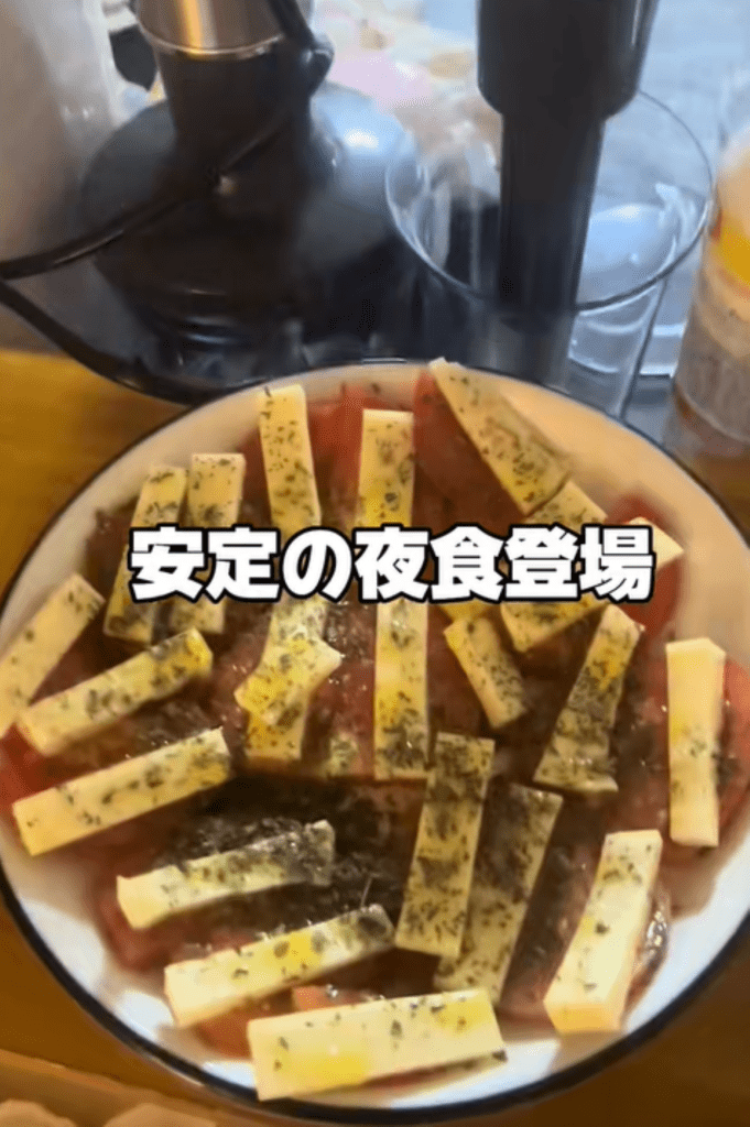 パパさんが作った夜食（＠user8543162754228さんより提供）