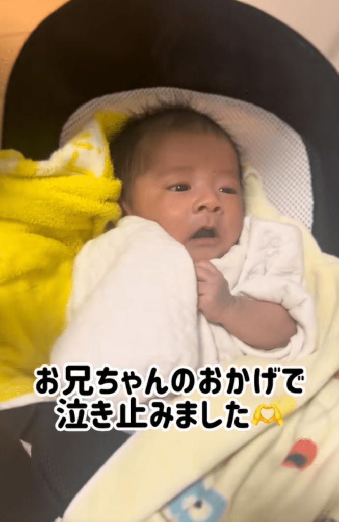 泣き止んだ弟くん（＠shu.taremayuさんより提供）