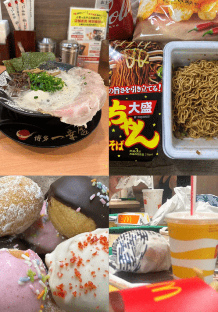 増量中の食事（＠lxyl666さんより提供）