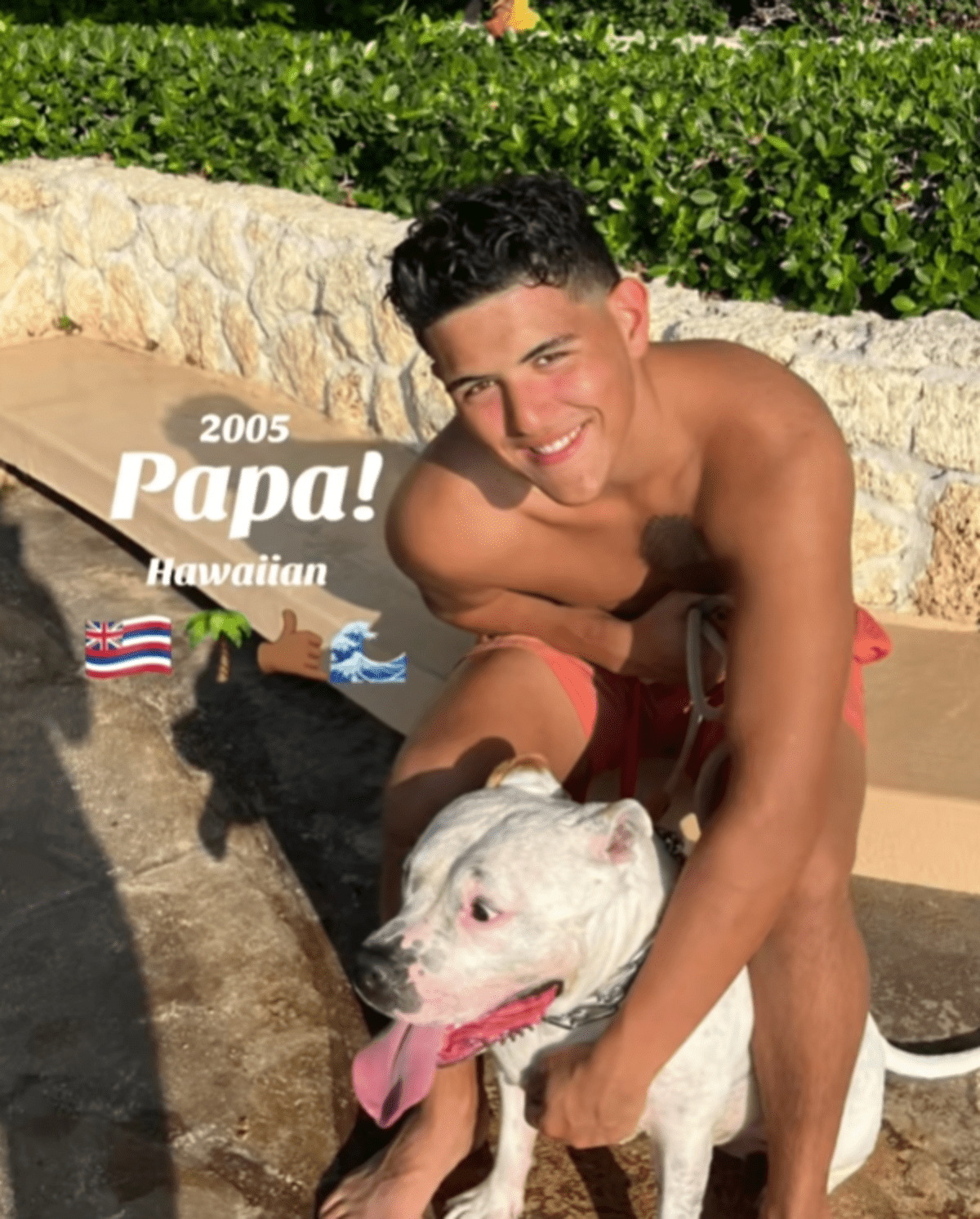 ハワイアンな父の元に生まれたハーフの赤ちゃん。3人家族の普段の光景に「美男美女」「年月と共に魅力的になってる」「イケおじになる顔」