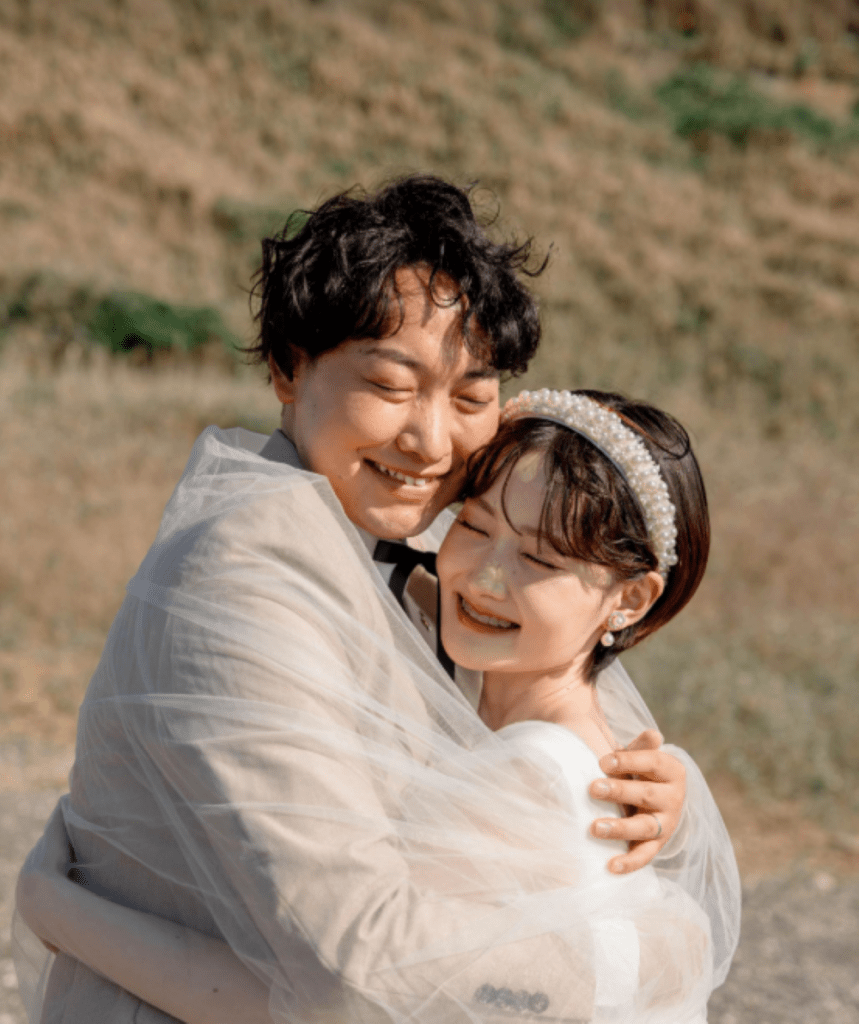 砂浜での撮影（＠boo._.chanさんより提供）