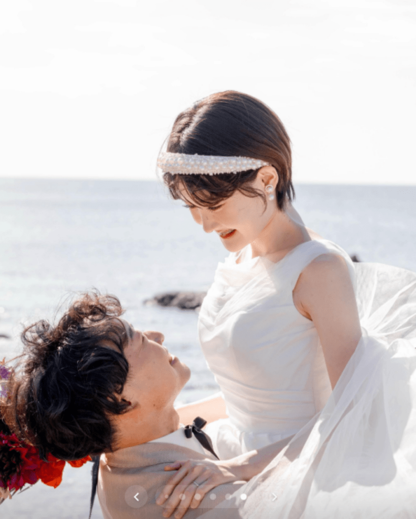 海辺での撮影（＠boo._.chanさんより提供）