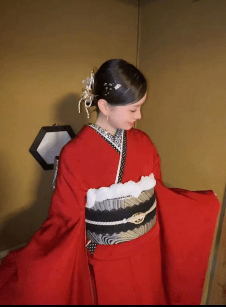 成人式振袖をフリマアプリで②（@hn00rさんより提供）