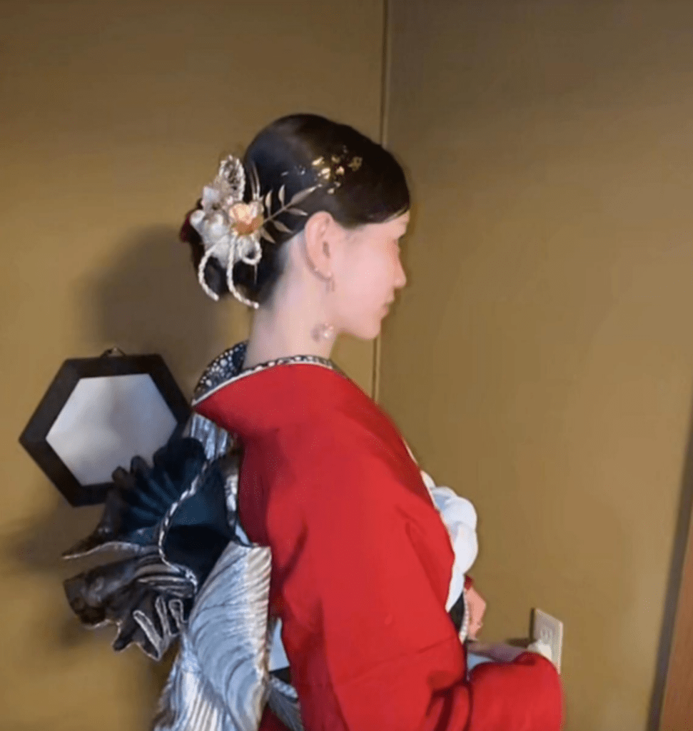 成人式振袖をフリマアプリで④（@hn00rさんより提供）