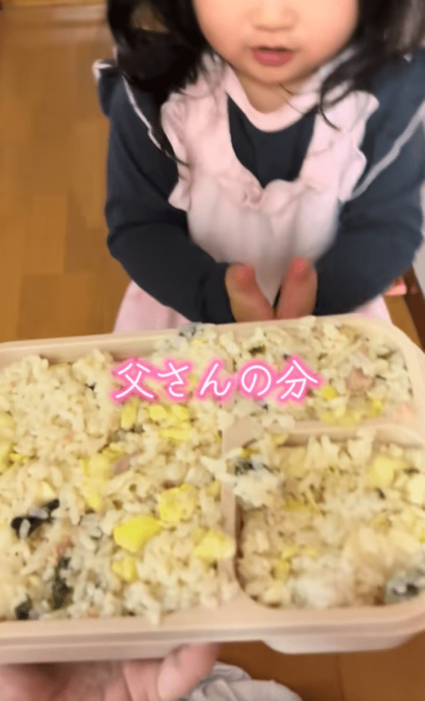 娘さんが詰めたお弁当（＠ojoh08さんより提供）
