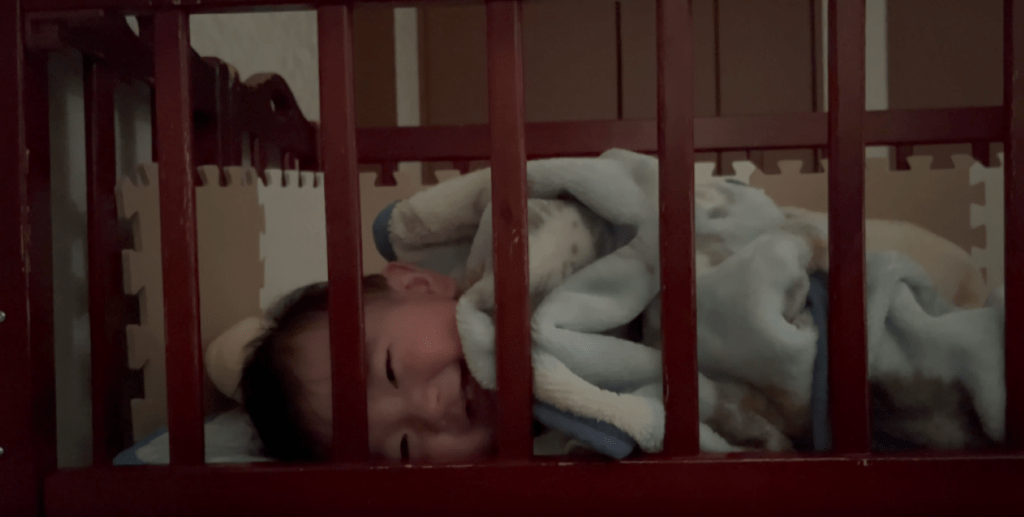 喋りかける息子さん（＠hull.tiktok.comさんより提供）