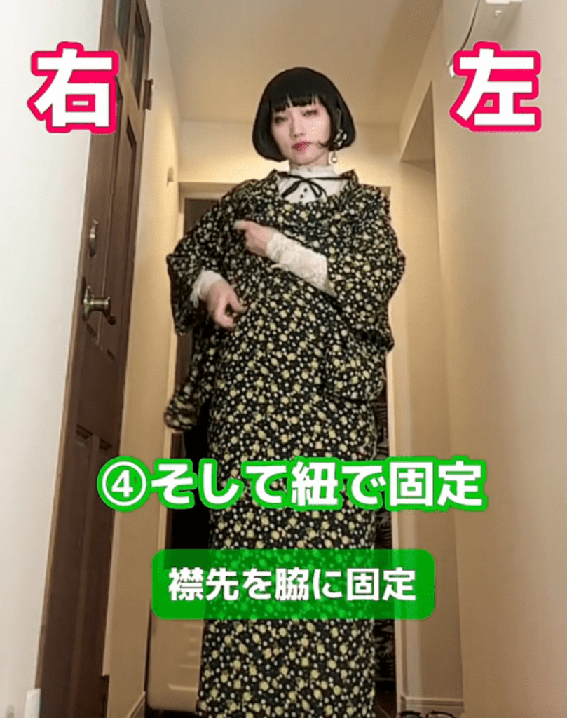 着物1枚と家にあるもので⑤（@kimono_fujichiyoさんより提供）