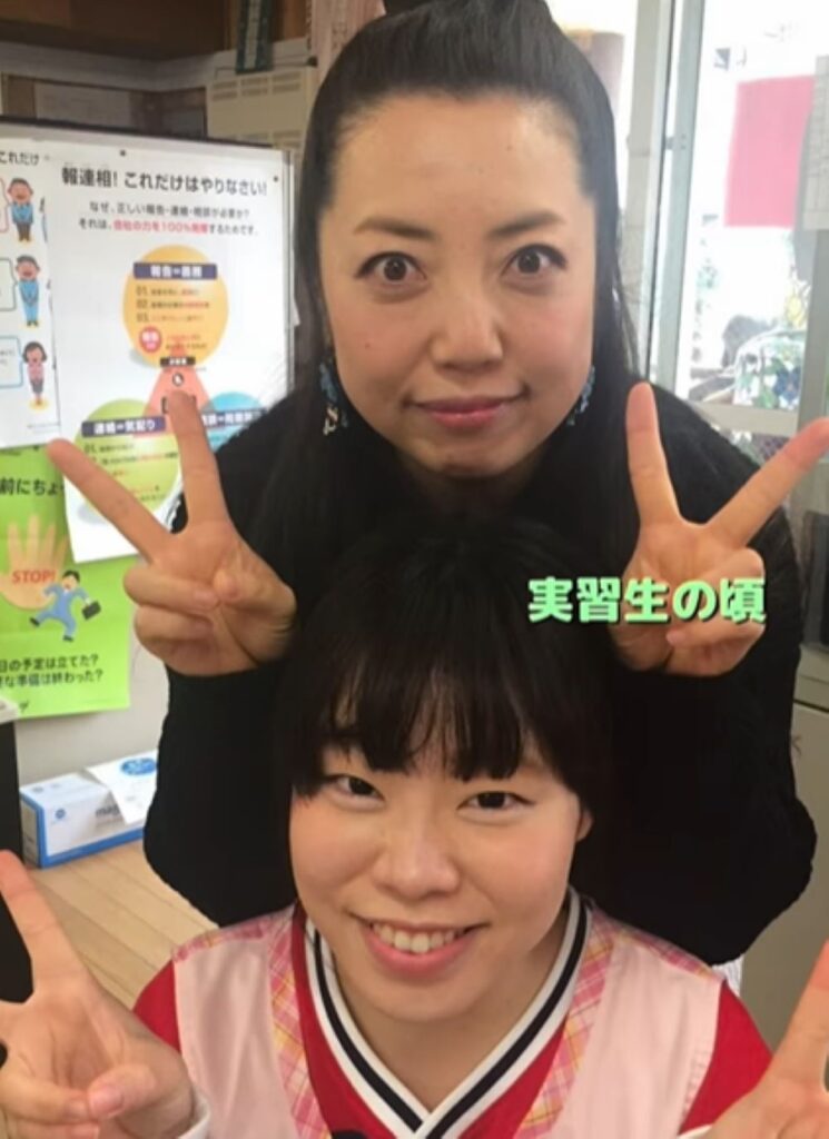 実習生の頃（＠gakuen.hoikuenさんより提供）