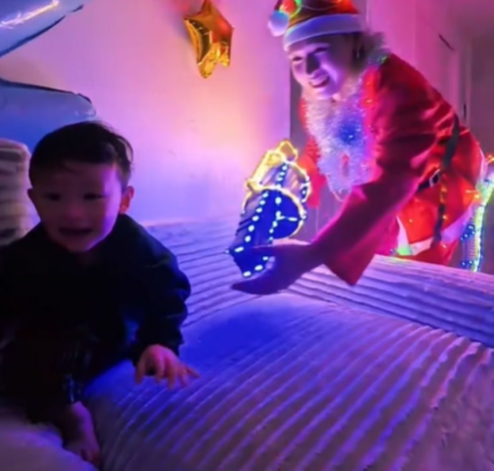 思わず驚いた息子さん（＠umi_kotetsuさんより提供）