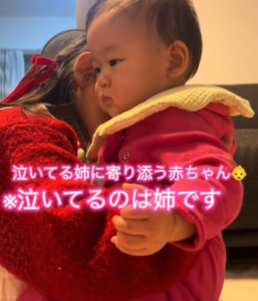 寄り添う妹さん（＠shopidesuさんより提供）