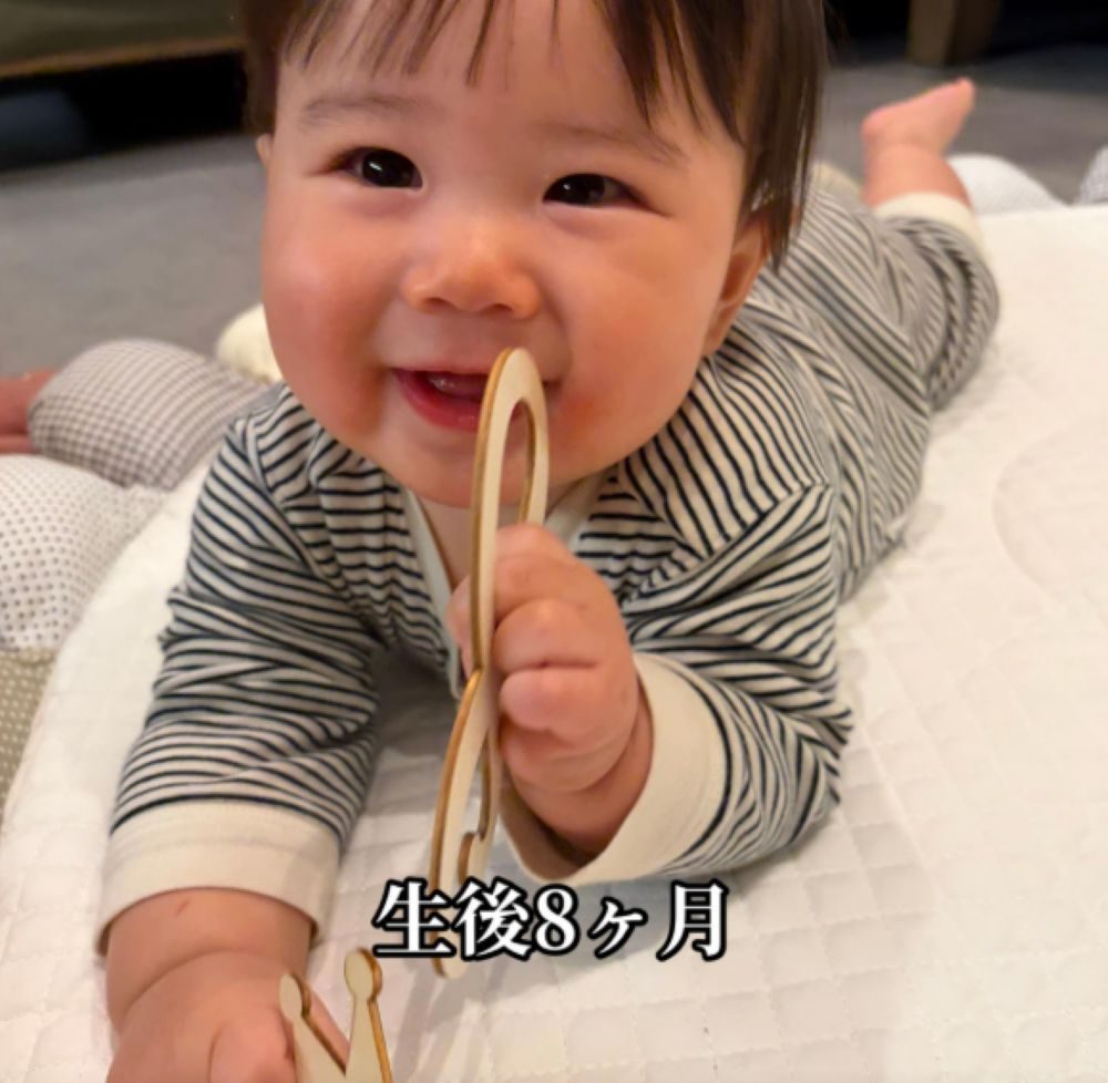 生後8ヶ月（＠mm172264さんより提供）