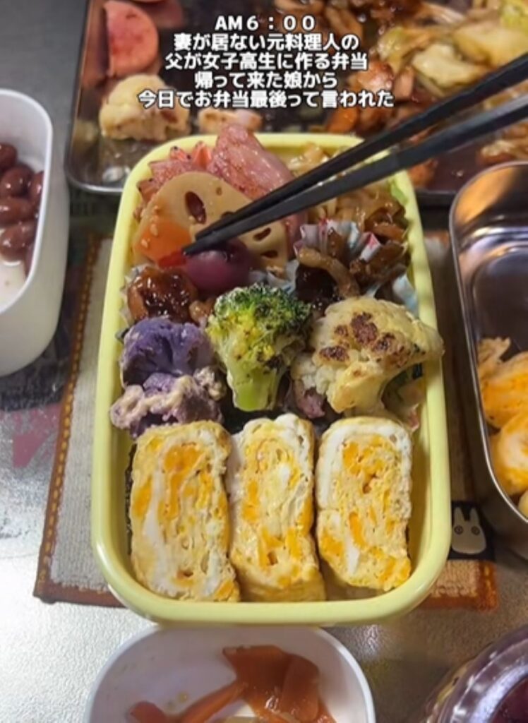 お弁当作りの様子⑥（＠koukouseinoobentouさんより提供）