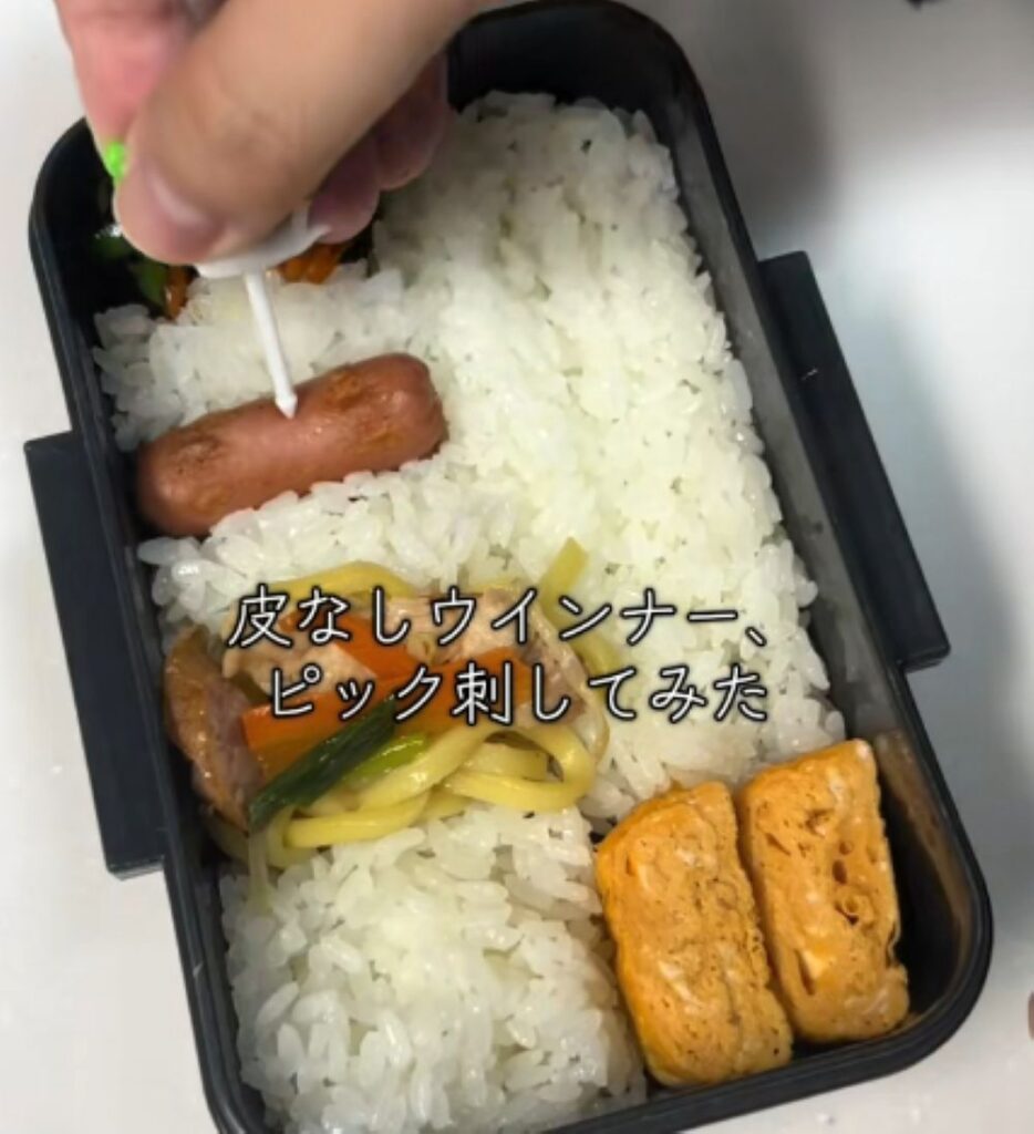 皮なしウインナーを追加（＠chanhi.obentoさんより提供）