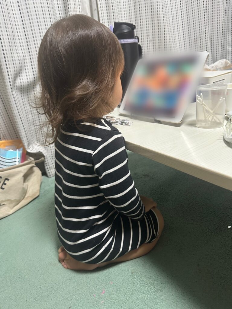 息子さんの様子④（＠peneyan76さんより提供）