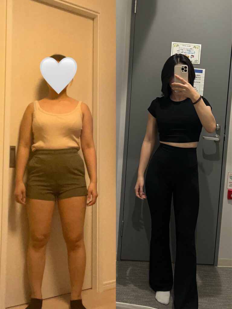 ダイエット前とダイエット後③（＠no_kintraineeさんより提供）