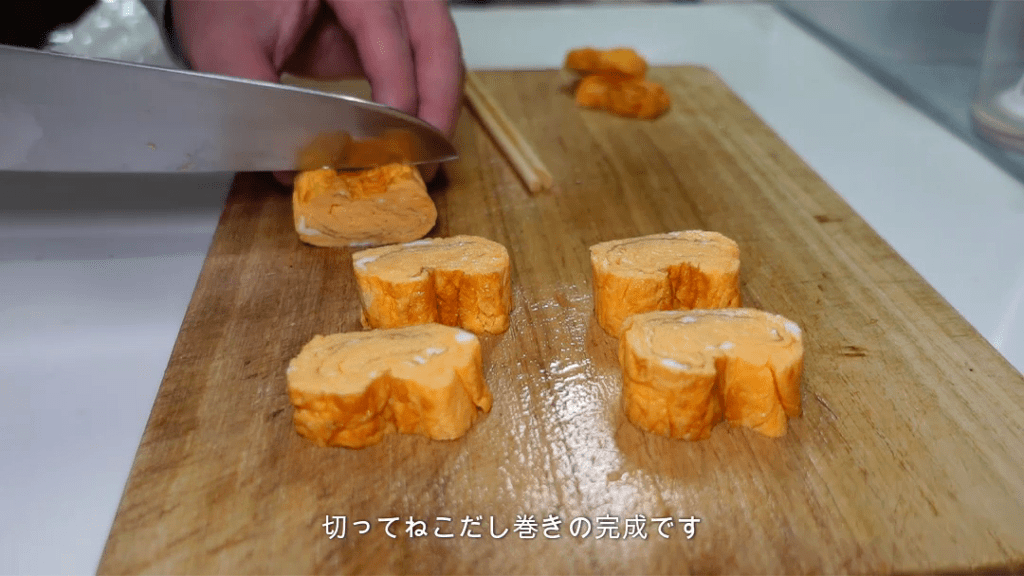 料理中④猫顔の出し巻き（＠umi10231023さんより提供）