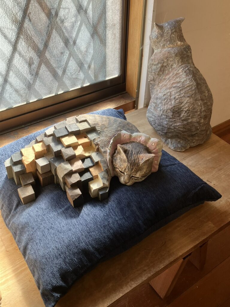 ターちゃんの彫刻（＠aiaratanozomuさんより提供）